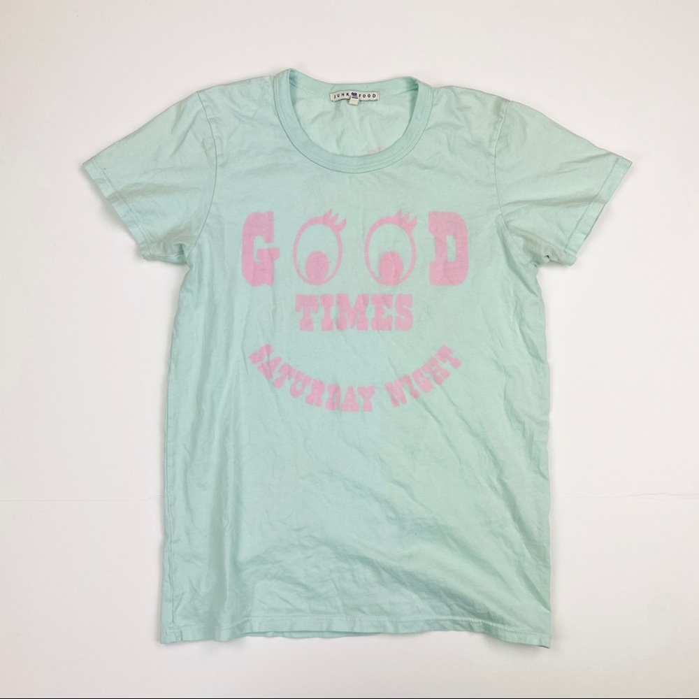 Anthropologie Junk Food Good Times Bad Times Shirt